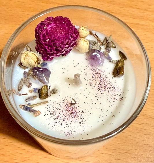 Globe amaranthe & améthyste