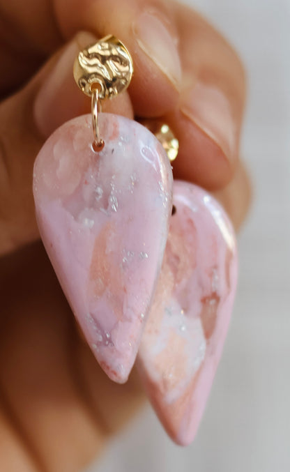 Gouttes pendantes rose