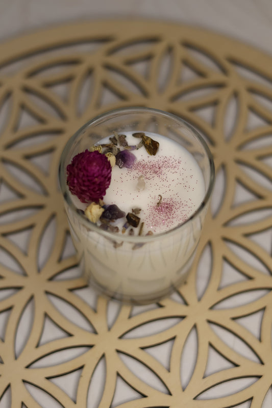 Globe amaranthe & améthyste